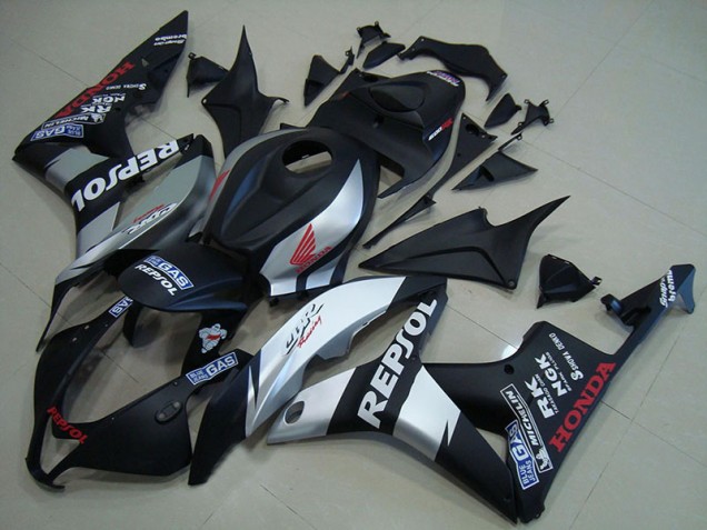 Billige Matt Schwarz Silber Repsol CBR 600 RR 2007-2008 Motorrad Verkleidungen Billige Matt Schwarz Silber Repsol CBR 600 RR 2007-2008 Motorrad Verkleidungen