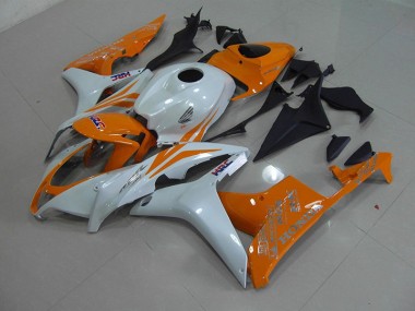 Billige Perl Weiß Orange CBR 600 RR 2007-2008 Motorrad Verkleidungen