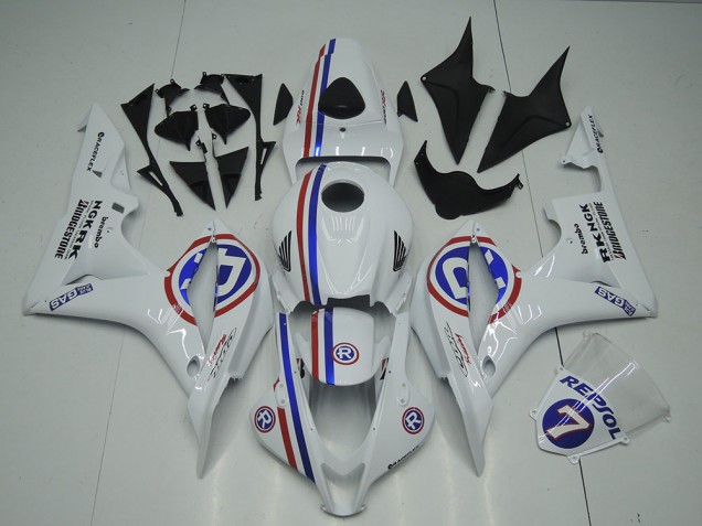 Billige Weiß CBR 600 RR 2007-2008 Motorrad Verkleidung Billige Weiß CBR 600 RR 2007-2008 Motorrad Verkleidung