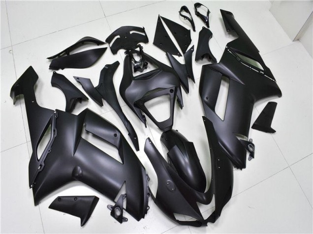 Billige Matt Schwarz ZX6R 2007-2008 Motorrad Verkleidungen Billige Matt Schwarz ZX6R 2007-2008 Motorrad Verkleidungen
