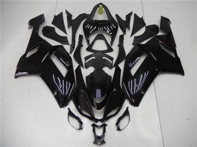 Billige Glänzend Schwarz ZX6R 2007-2008 Motorrad Verkleidung Billige Glänzend Schwarz ZX6R 2007-2008 Motorrad Verkleidung