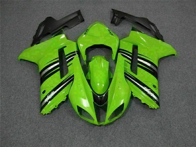 Billige Grün Schwarz ZX6R 2007-2008 Motorrad Verkleidungen Billige Grün Schwarz ZX6R 2007-2008 Motorrad Verkleidungen