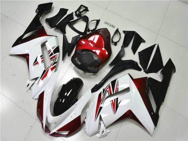 Billige Weiß Schwarz Rot ZX6R 2007-2008 Motorrad Verkleidungen Billige Weiß Schwarz Rot ZX6R 2007-2008 Motorrad Verkleidungen