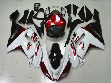 Billige Weiß Schwarz Rot ZX6R 2007-2008 Motorrad Verkleidungen