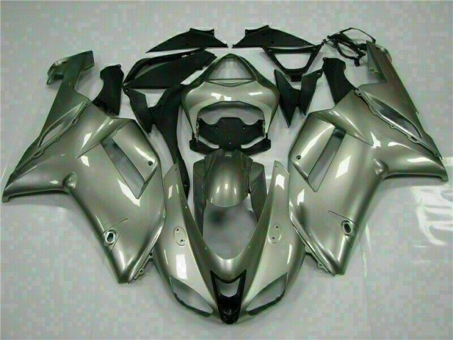 Billige Silber ZX6R 2007-2008 Motorrad Verkleidungen Billige Silber ZX6R 2007-2008 Motorrad Verkleidungen