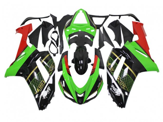 Billige Grün Schwarz ZX6R 2007-2008 Motorrad Verkleidung