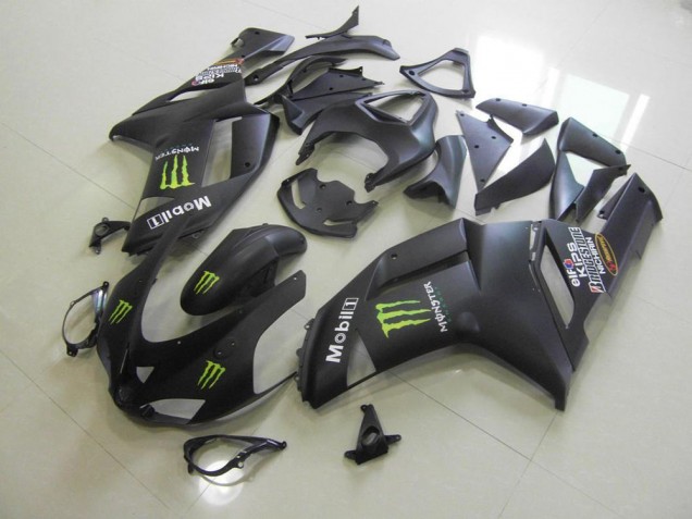 Billige Matt Schwarz Monster ZX6R 2007-2008 Motorrad Verkleidungen