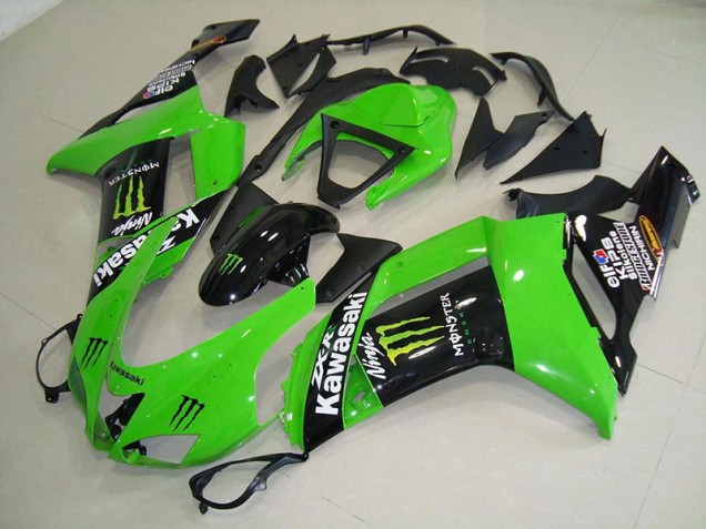 Billige Monster Grün ZX6R 2007-2008 Motorrad Verkleidungen
