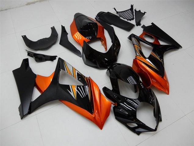 Billige Orange Schwarz GSXR 1000 K7 2007-2008 Motorrad Verkleidungen Billige Orange Schwarz GSXR 1000 K7 2007-2008 Motorrad Verkleidungen
