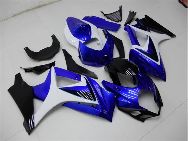 Billige Blau Weiß Schwarz GSXR 1000 K7 2007-2008 Motorrad Verkleidungen Billige Blau Weiß Schwarz GSXR 1000 K7 2007-2008 Motorrad Verkleidungen