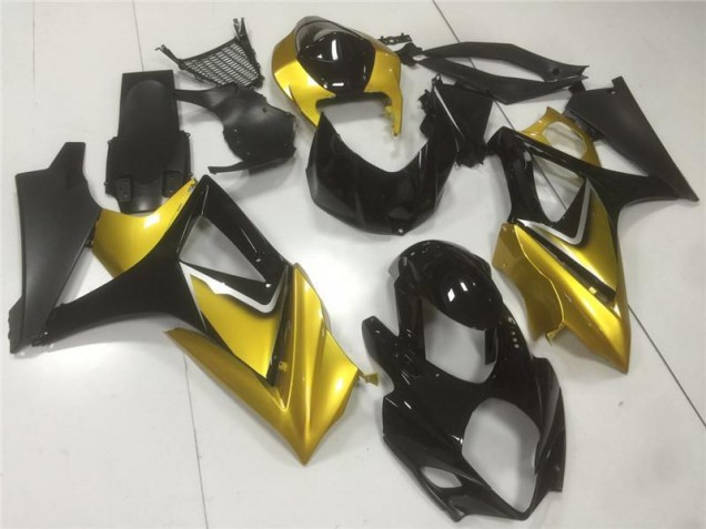 Billige Gold Schwarz GSXR 1000 K7 2007-2008 Motorrad Verkleidung Billige Gold Schwarz GSXR 1000 K7 2007-2008 Motorrad Verkleidung