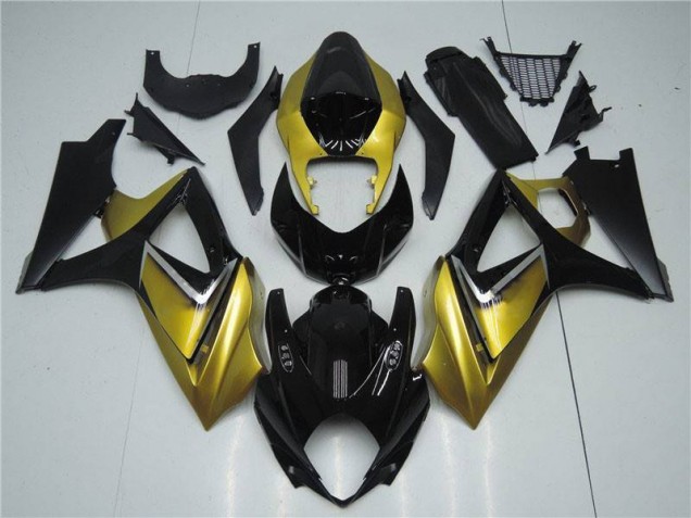 Billige Gold Schwarz GSXR 1000 K7 2007-2008 Motorrad Verkleidung Billige Gold Schwarz GSXR 1000 K7 2007-2008 Motorrad Verkleidung