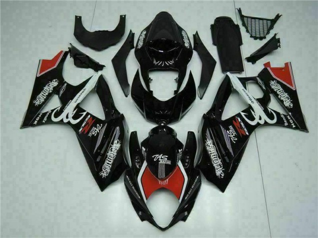 Billige Schwarz GSXR 1000 K7 2007-2008 Motorrad Verkleidungen Billige Schwarz GSXR 1000 K7 2007-2008 Motorrad Verkleidungen