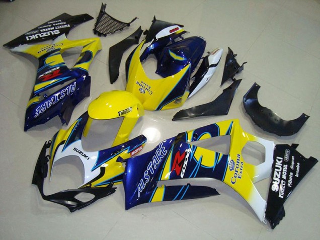 Billige Gelb Corona GSXR 1000 K7 2007-2008 Motorrad Verkleidungen Billige Gelb Corona GSXR 1000 K7 2007-2008 Motorrad Verkleidungen
