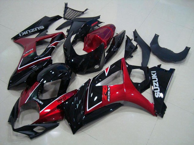 Billige Rot Schwarz GSXR 1000 K7 2007-2008 Motorrad Verkleidungen