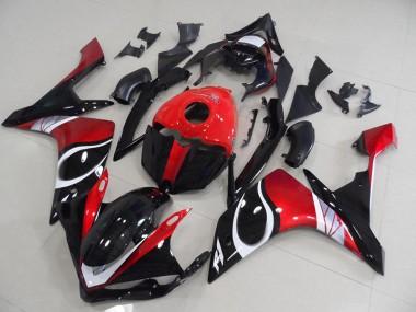 Billige Schwarz rot Glänzend R1 2007-2008 Motorrad Verkleidungen