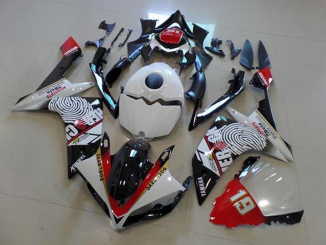 Billige Schwarz Weiß Rot R1 2007-2008 Motorrad Verkleidungen Billige Schwarz Weiß Rot R1 2007-2008 Motorrad Verkleidungen