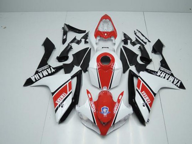 Billige Fabrik Rot Weiß R1 2007-2008 Motorrad Verkleidungen