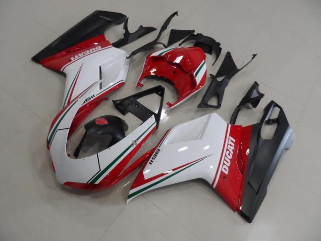 Billige Rot Weiß Ducati 848 1098 1198 2007-2014 Motorrad Vollverkleidung Billige Rot Weiß Ducati 848 1098 1198 2007-2014 Motorrad Vollverkleidung