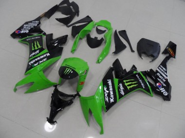 Billige Grünes und Schwarz Monster ZX10R 2008-2010 Motorrad Verkleidungen