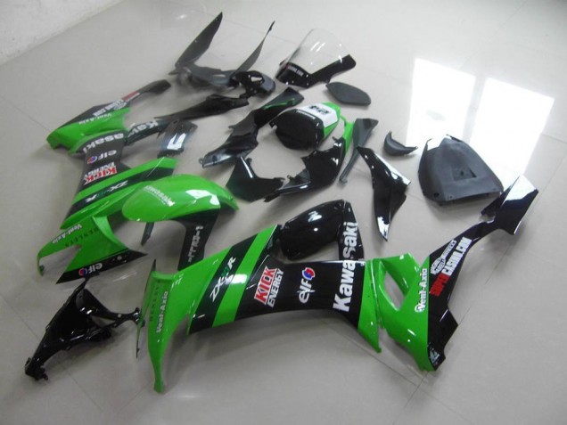 Billige Grün Schwarzer Kick ZX10R 2008-2010 Motorrad Verkleidungen Billige Grün Schwarzer Kick ZX10R 2008-2010 Motorrad Verkleidungen