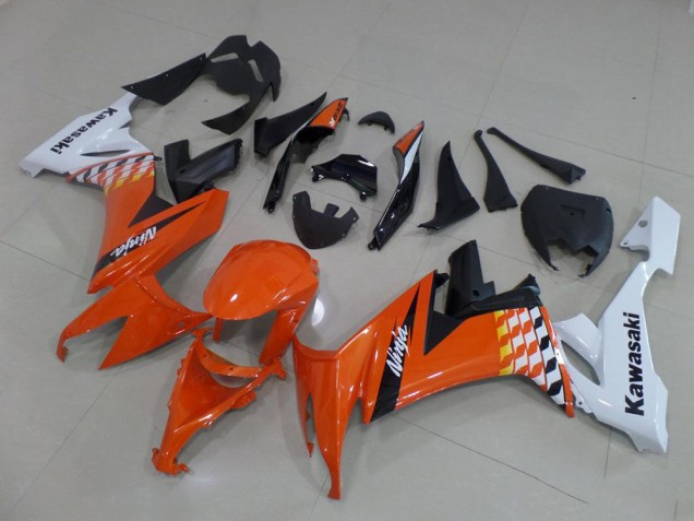 Billige Orange und Weiß ZX10R 2008-2010 Motorrad Verkleidungen Billige Orange und Weiß ZX10R 2008-2010 Motorrad Verkleidungen