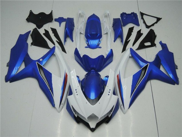 Billige Weiß Blau GSXR 600 / 750 K8 2008-2010 Motorrad Verkleidung Billige Weiß Blau GSXR 600 / 750 K8 2008-2010 Motorrad Verkleidung