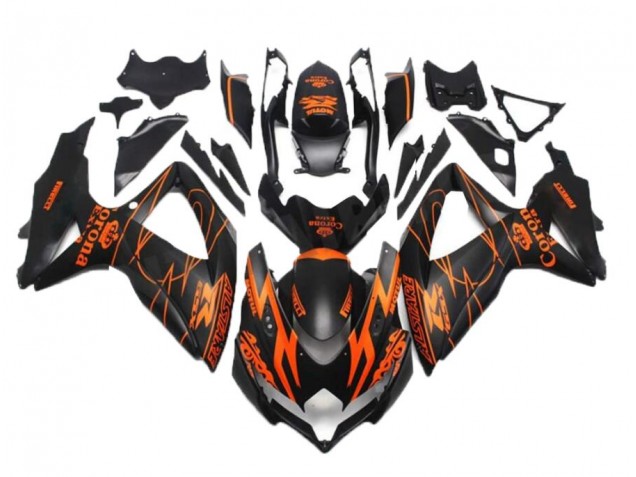 Billige Schwarz Orange GSXR 600 / 750 K8 2008-2010 Motorrad Verkleidungen Billige Schwarz Orange GSXR 600 / 750 K8 2008-2010 Motorrad Verkleidungen