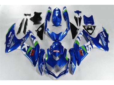 Billige Blau Weiß Grün GSXR 600 / 750 K8 2008-2010 Motorrad Verkleidungen