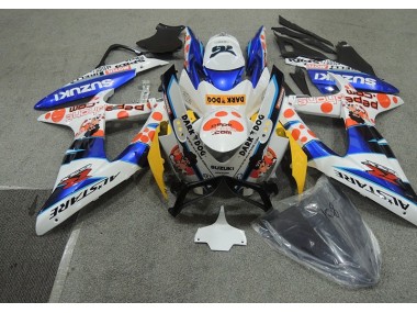 Billige Weiß Blau Dunkel Hund GSXR 600 K8 2008-2010 Motorrad Verkleidungen