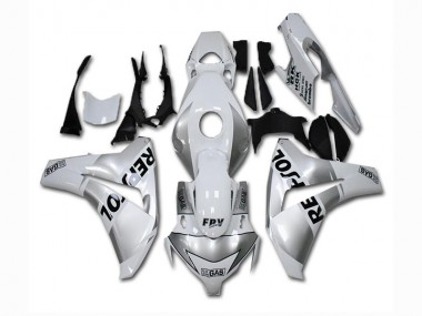 Billige Silber Weiß Repsol CBR 1000 RR 2008-2011 Motorrad Verkleidungen