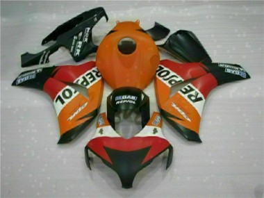Billige Orange Repsol CBR 1000 RR 2008-2011 Motorrad Verkleidungen Komplett Sets