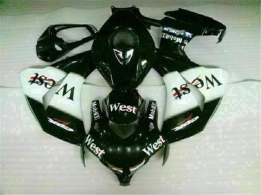 Billige Weiß Schwarz West CBR 1000 RR 2008-2011 Motorrad Verkleidungen