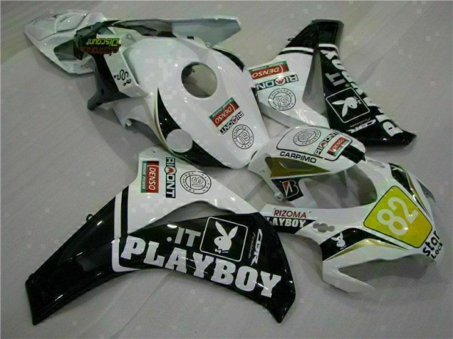 Billige Weiß Schwarz Playboy CBR 1000 RR 2008-2011 Motorrad Verkleidungen Billige Weiß Schwarz Playboy CBR 1000 RR 2008-2011 Motorrad Verkleidungen