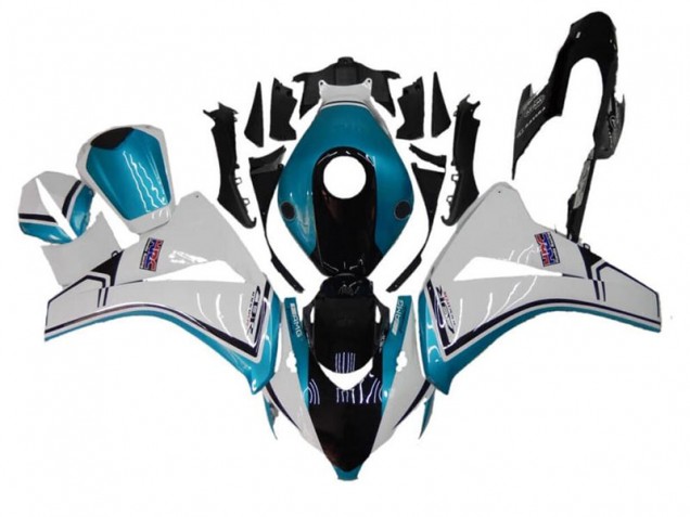 Billige Blau Weiß Schwarz CBR 1000 RR 2008-2011 Motorrad Verkleidungen Billige Blau Weiß Schwarz CBR 1000 RR 2008-2011 Motorrad Verkleidungen
