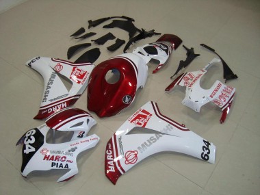 Billige Weiß Rot HARC Pro PIAA 634 CBR 1000 RR 2008-2011 Motorrad Verkleidungen