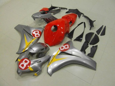 Billige Silber Rot 8 CBR 1000 RR 2008-2011 Motorrad Verkleidungen