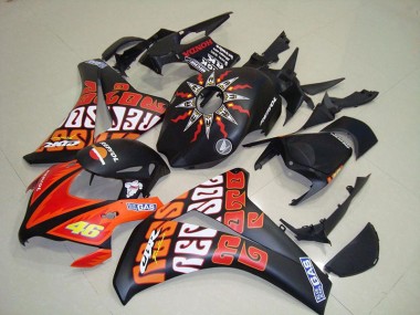 Billige Rossi Matt Schwarz CBR 1000 RR 2008-2011 Motorrad Verkleidungen