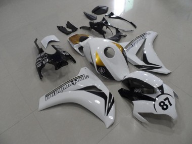 Billige Schwarz Weiß Gold CBR 1000 RR 2008-2011 Motorrad Verkleidungen