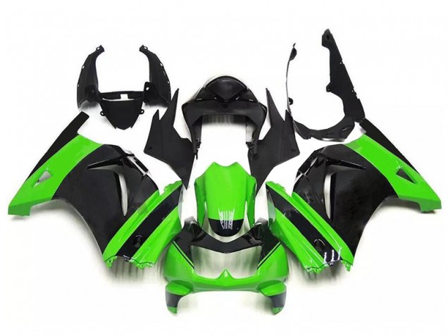 Billige Grün Schwarz EX250 2008-2012 Motorrad Verkleidungen Billige Grün Schwarz EX250 2008-2012 Motorrad Verkleidungen
