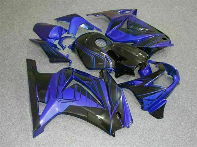 Billige Schwarz Blau EX250 2008-2012 Motorrad Verkleidung Billige Schwarz Blau EX250 2008-2012 Motorrad Verkleidung