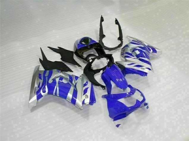 Billige Schwarz Blau EX250 2008-2012 Motorrad Verkleidungen Billige Schwarz Blau EX250 2008-2012 Motorrad Verkleidungen