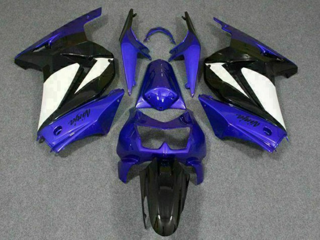 Billige Blau Weiß Schwarz Ninja EX250 2008-2012 Motorrad Verkleidungen Billige Blau Weiß Schwarz Ninja EX250 2008-2012 Motorrad Verkleidungen