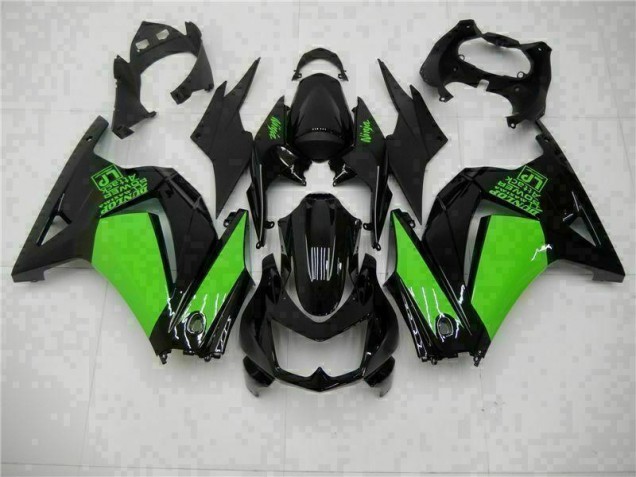 Billige Schwarzer Grün Ninja EX250 2008-2012 Motorrad Verkleidungen Billige Schwarzer Grün Ninja EX250 2008-2012 Motorrad Verkleidungen
