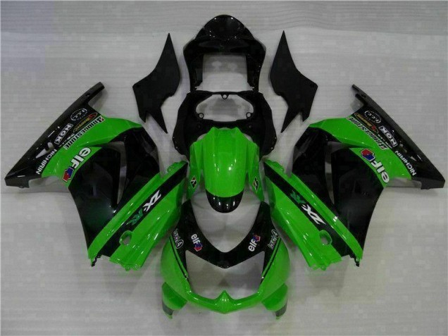 Billige Schwarz Grün EX250 2008-2012 Motorrad Vollverkleidung Billige Schwarz Grün EX250 2008-2012 Motorrad Vollverkleidung