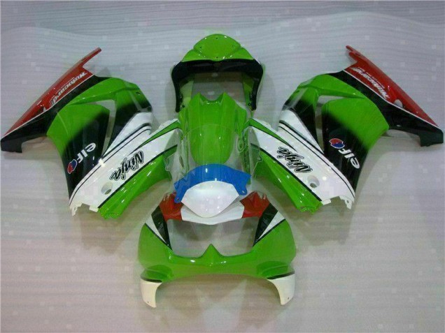 Billige Weiß Grün Schwarz Ninja EX250 2008-2012 Motorrad Verkleidungen Billige Weiß Grün Schwarz Ninja EX250 2008-2012 Motorrad Verkleidungen