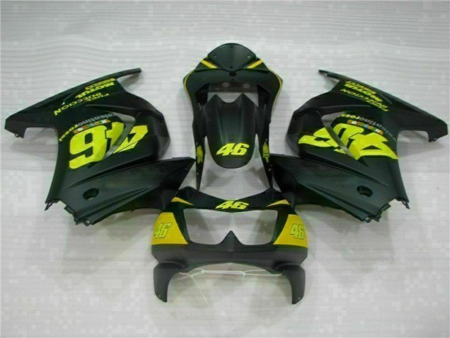 Billige Schwarz Gelb 46 EX250 2008-2012 Motorrad Verkleidungen Billige Schwarz Gelb 46 EX250 2008-2012 Motorrad Verkleidungen