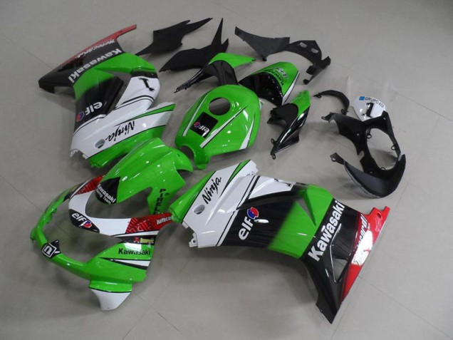 Billige Grün Weiß Schwarz ZX 250R 2008-2012 Motorrad Verkleidung Billige Grün Weiß Schwarz ZX 250R 2008-2012 Motorrad Verkleidung
