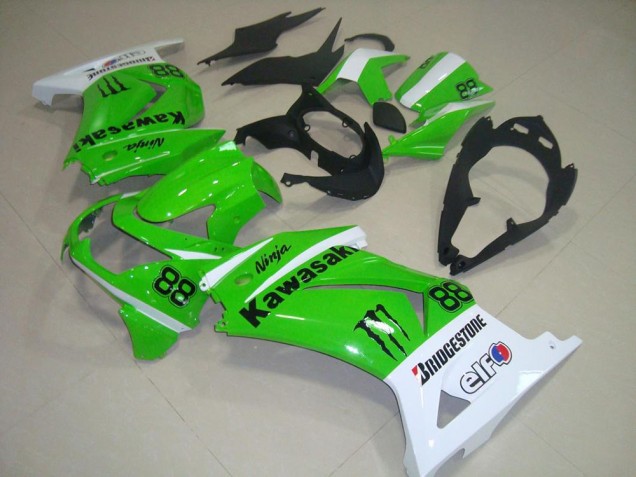 Billige Grün und Weiß ZX 250R 2008-2012 Motorrad Verkleidungen