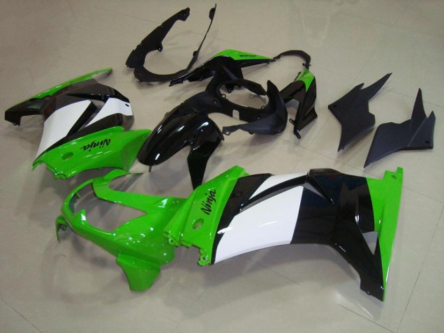 Billige Grün Weiß Schwarz ZX 250R 2008-2012 Motorrad Verkleidungen Billige Grün Weiß Schwarz ZX 250R 2008-2012 Motorrad Verkleidungen
